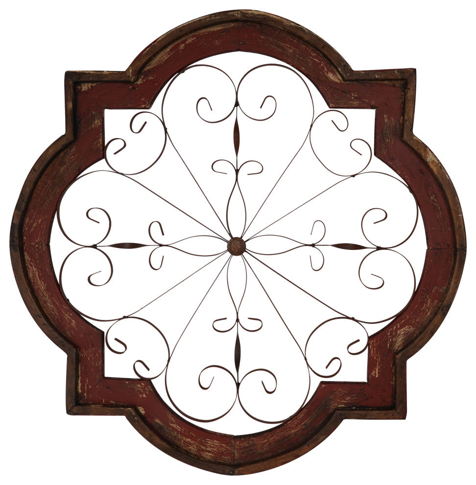 Hacienda Architectural Window, Red