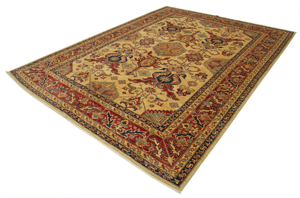 Rug N Carpet - Handmade Oriental 7' 11" x 10' 3" Soft Oushak Area Rug