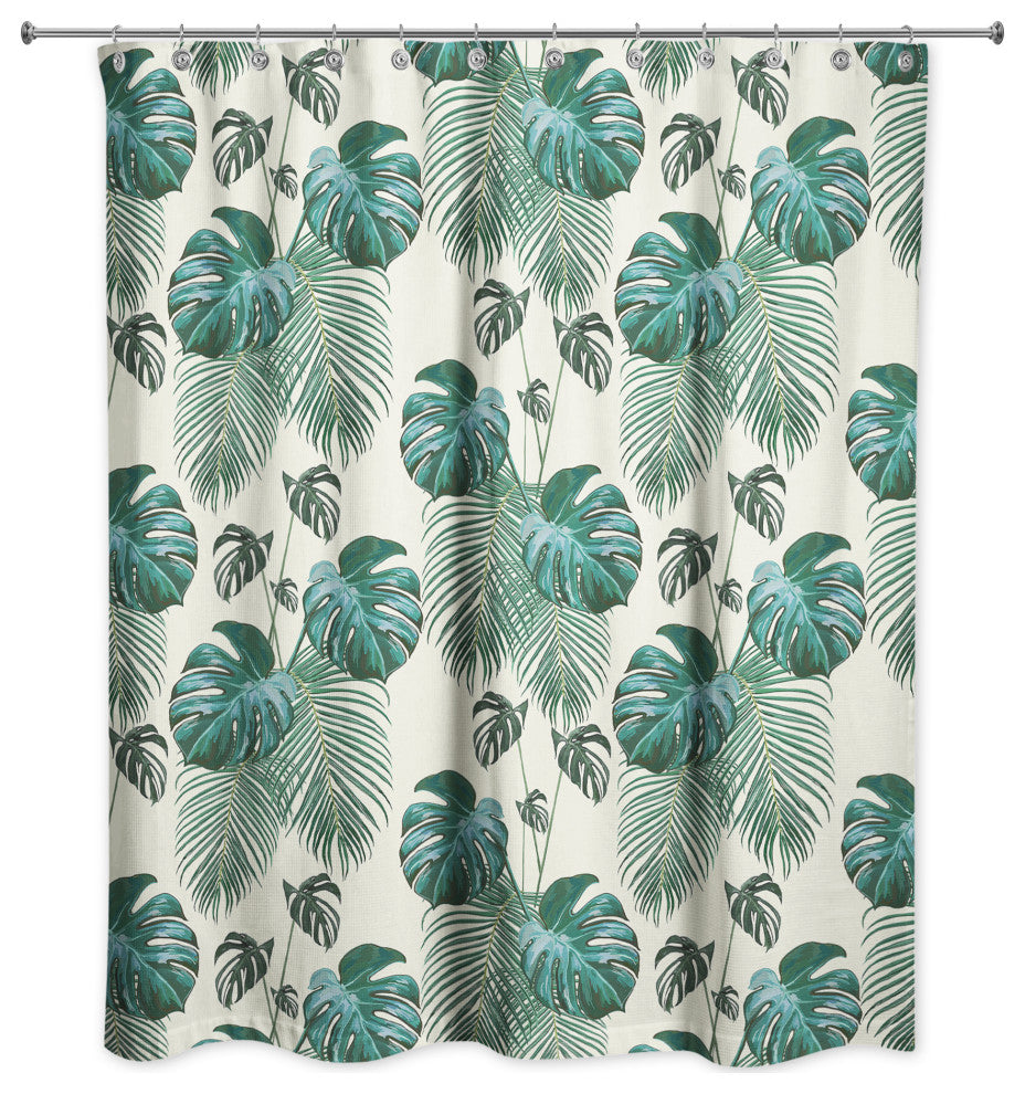 Palm Pattern 2 71x74 Shower Curtain