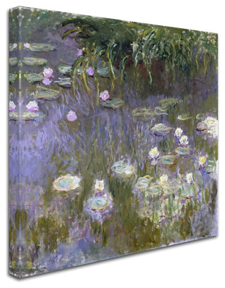 Monet 'Water Lilies' Canvas Art, 18 x 18