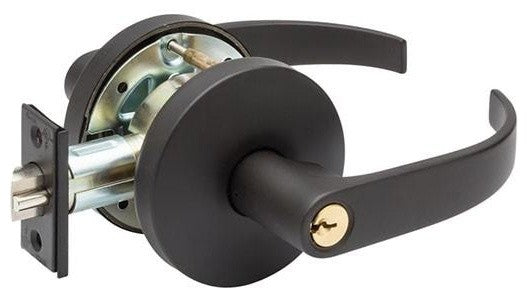 Pamex Davidson Leverset, Oiled Rubbed Bronze, I/C Core Entry, Without Cylinder