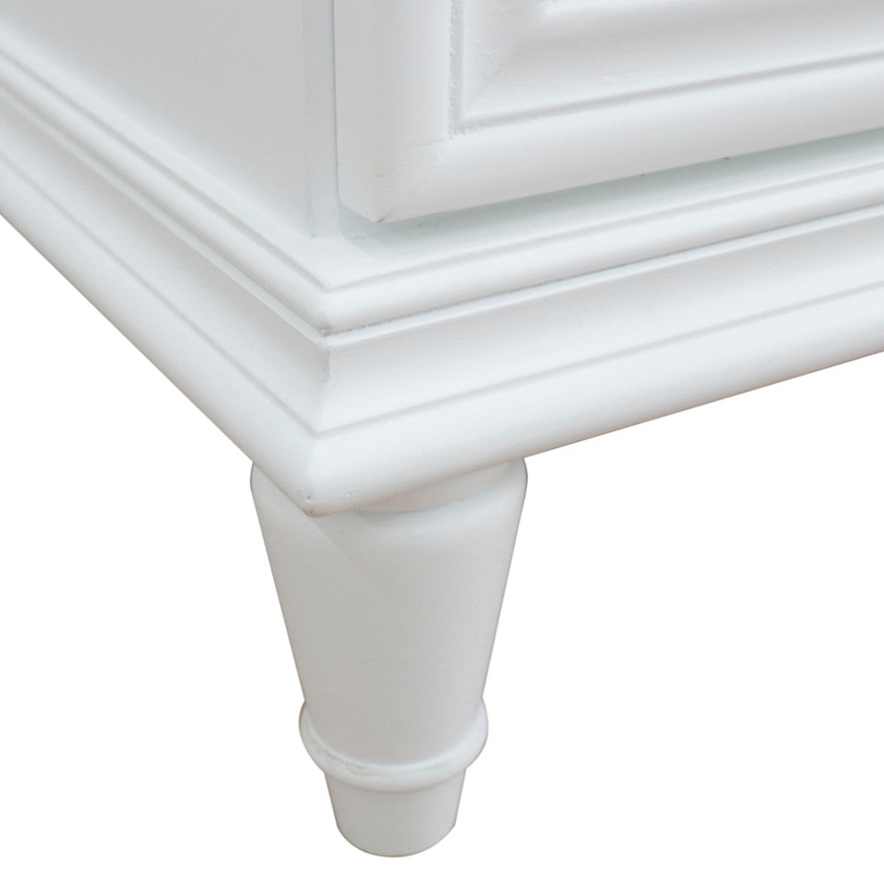 48" Single Vanity, White Finish- Cabinet Only