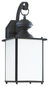 Jamestowne 1-Light Outdoor Wall Lantern, Black
