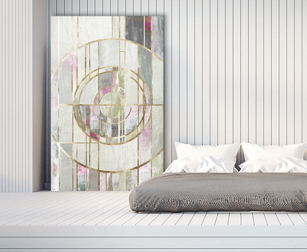 "Blush Deco I" Fine Art Giant Canvas Print, 54"x84"