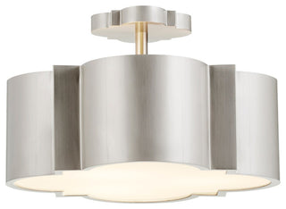 Wyatt 3-Light Dual Mount, Silver/Gray/Smoke