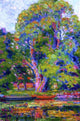 William Emile Schumacher Trees With Stream and Boat Wall Decal