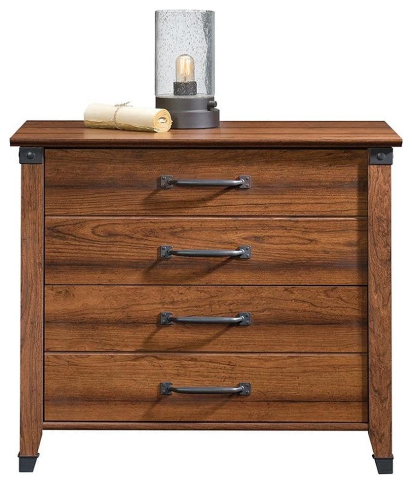 Sauder Carson Forge Engineered Wood Lateral File Cabinet in Washington Cherry