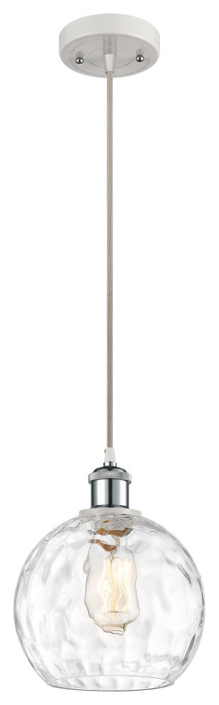 Innovations 516-1P-WPC-G1215-8-LED 1-Light Mini Pendant, White, Polished Chrome