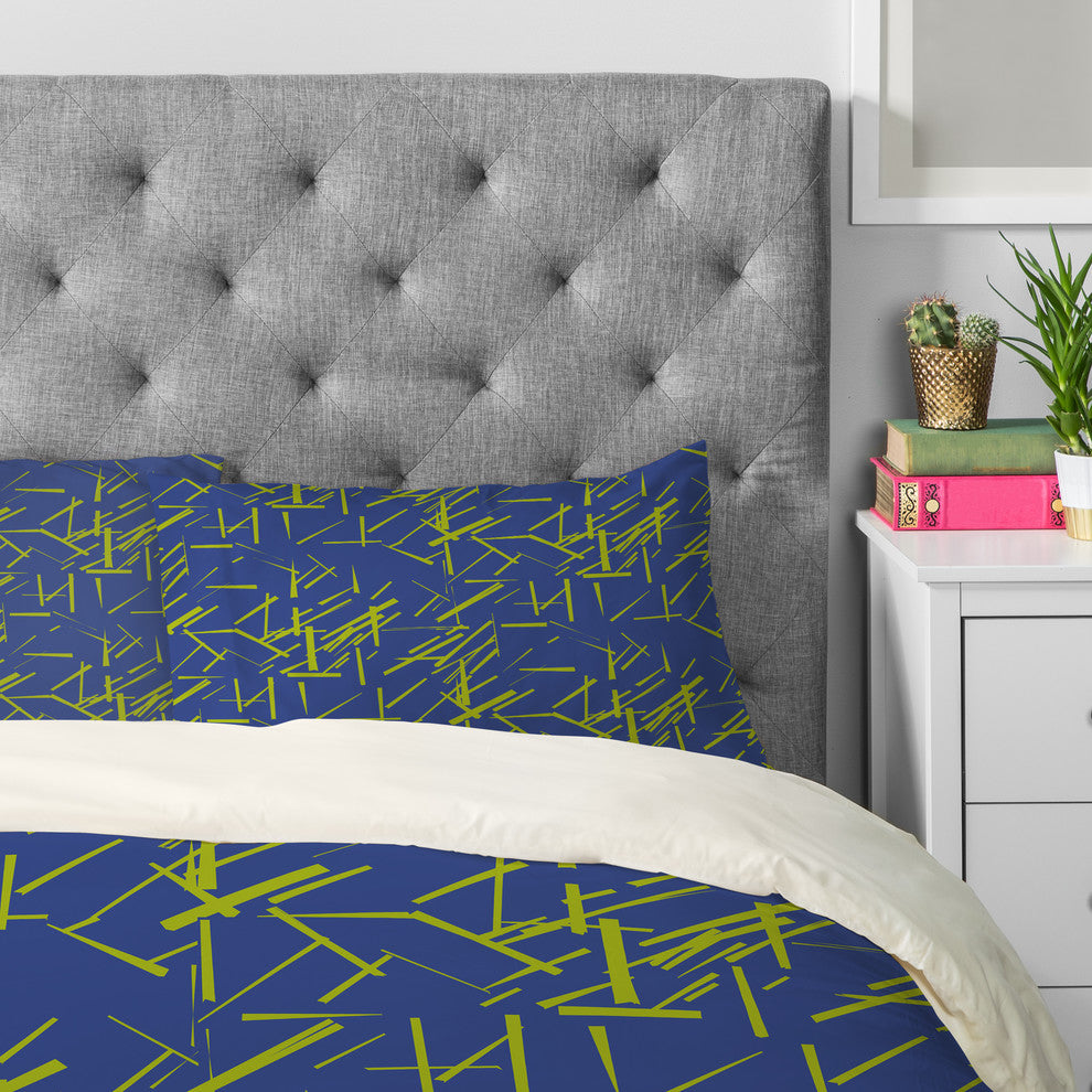 Deny Designs Karen Harris Konstructivist Periwinkle Pillowcase