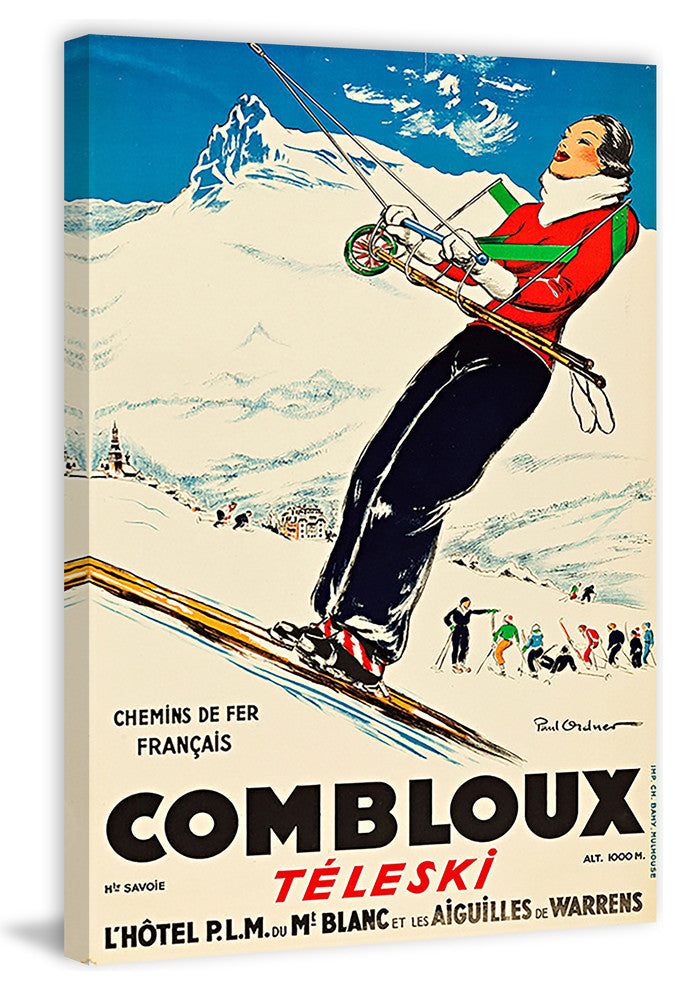 "Combloux" Painting Print on Wrapped Canvas, 16"x24"