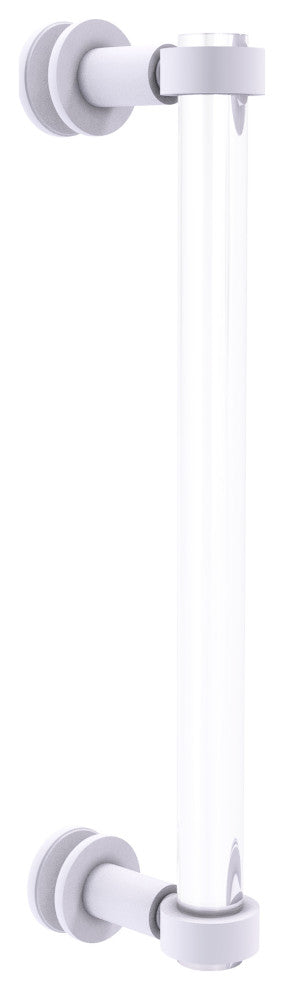 Clearview 12" Single Side Shower Door Pull, Matte White
