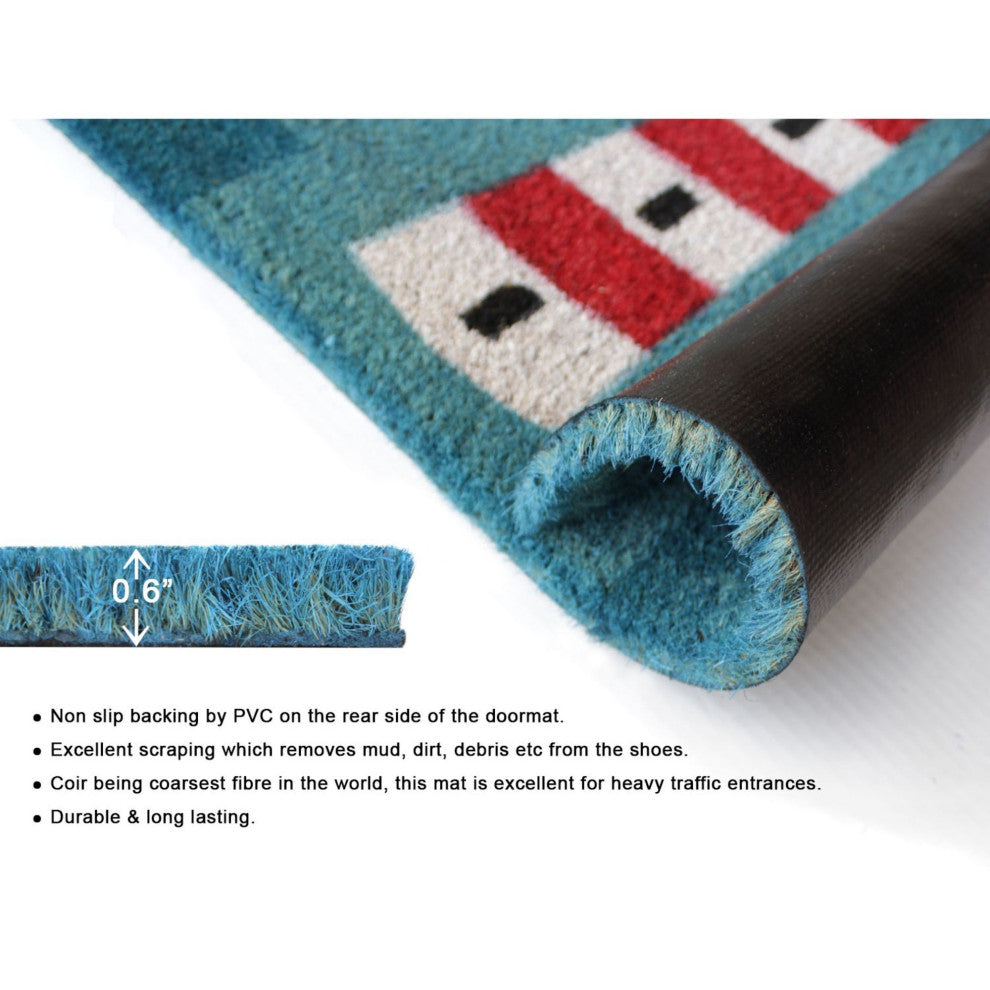 Multi Machine Tufted Marine Doormat, 18" x 30"