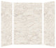 Transolid SaraMar 36"x60"x96" 3-Piece Shower Wall Kit, Biscotti Marble