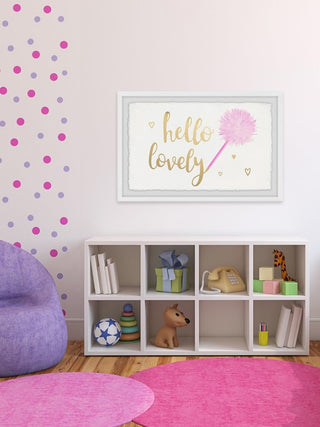 "Hello Lovely" Framed Painting Print, 30"x20"