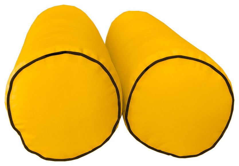 Style6 Twin Contrast Trim Mattress Bolster Pillow Outdoor Slip Cover ONLY AD108