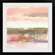 "Influence of Line and Color Gold Crop" Black Framed Art Print, 32"x32"x1"