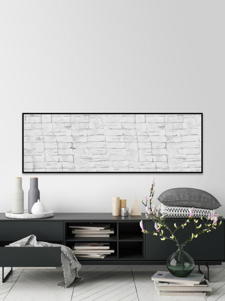 "Fine Idea" Floater Framed Painting Print on Canvas, 60x20