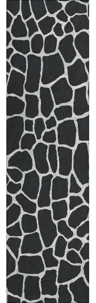Indoor/Outdoor Mali ML4 Midnight Machine Washable 2'3" x 7'6" Runner Rug
