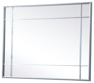 French Panel Wall Mirror 30x40", Silver