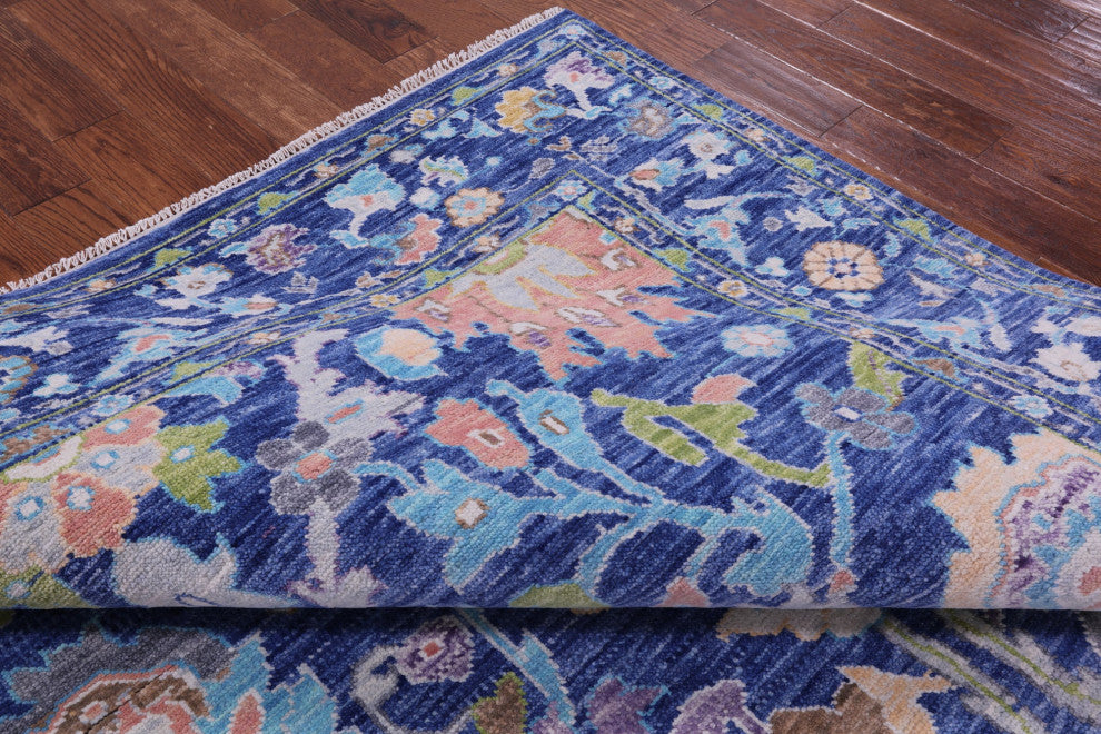 Turkish Oushak Hand Knotted Wool Rug 7' 10" X 10' 1" - Q15638