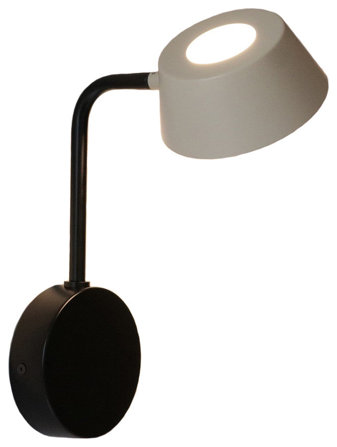 OLO Arm Wall Lamp, Black/Oatmeal
