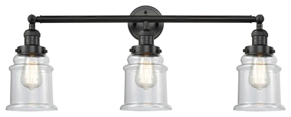 Innovations Lighting 205-Bk-S-G182-Led 3 Light Dimmable Led Bathroom Fixture