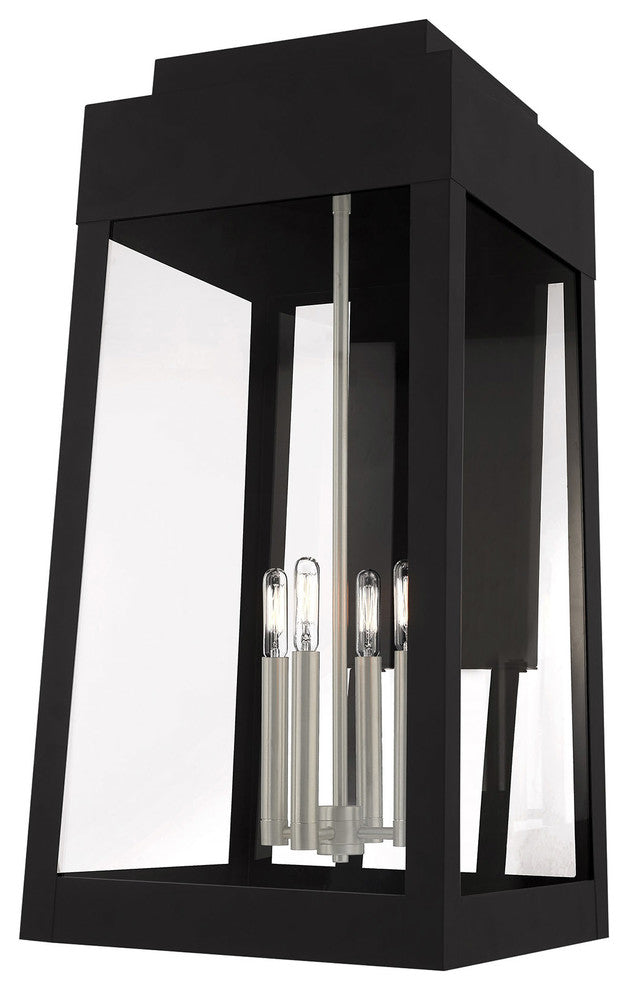 Livex Lighting Black 4-Light Outdoor Wall Lantern