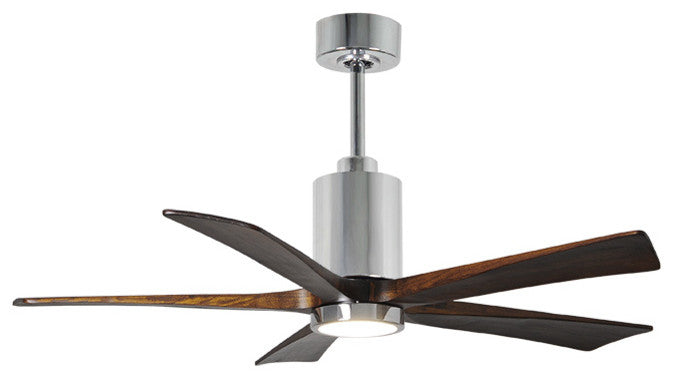 Patricia 5 Ceiling Fan, Polished Chrome, 52"