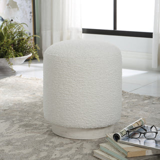Uttermost Avila White ottoman