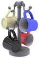 Pipeline Countertop 4 Coffee Mug Holder, Matte Gray