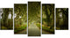 Dark Hedges Road through Old Trees, Landscape Canvas Print, 60"x32", 5 Panels