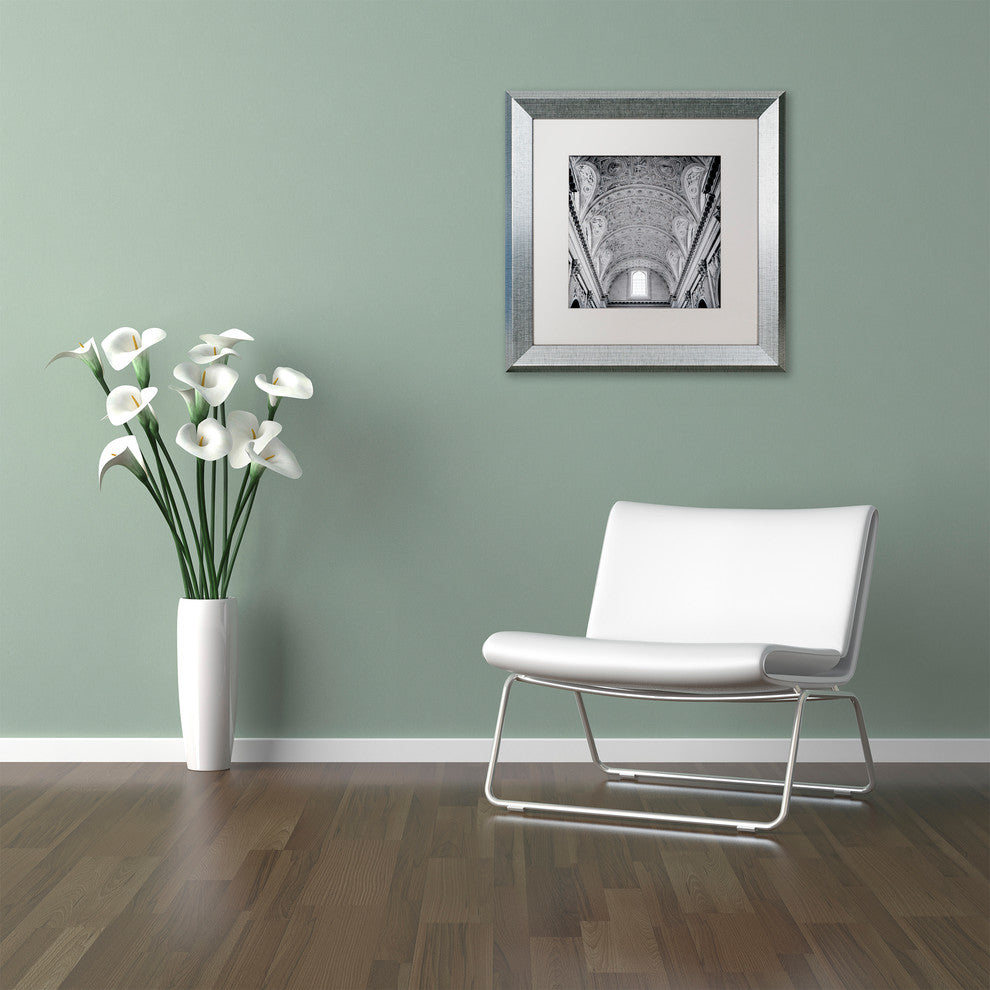Alan Blaustein 'Paris II' Art, Silver Frame, White Mat, 16x16