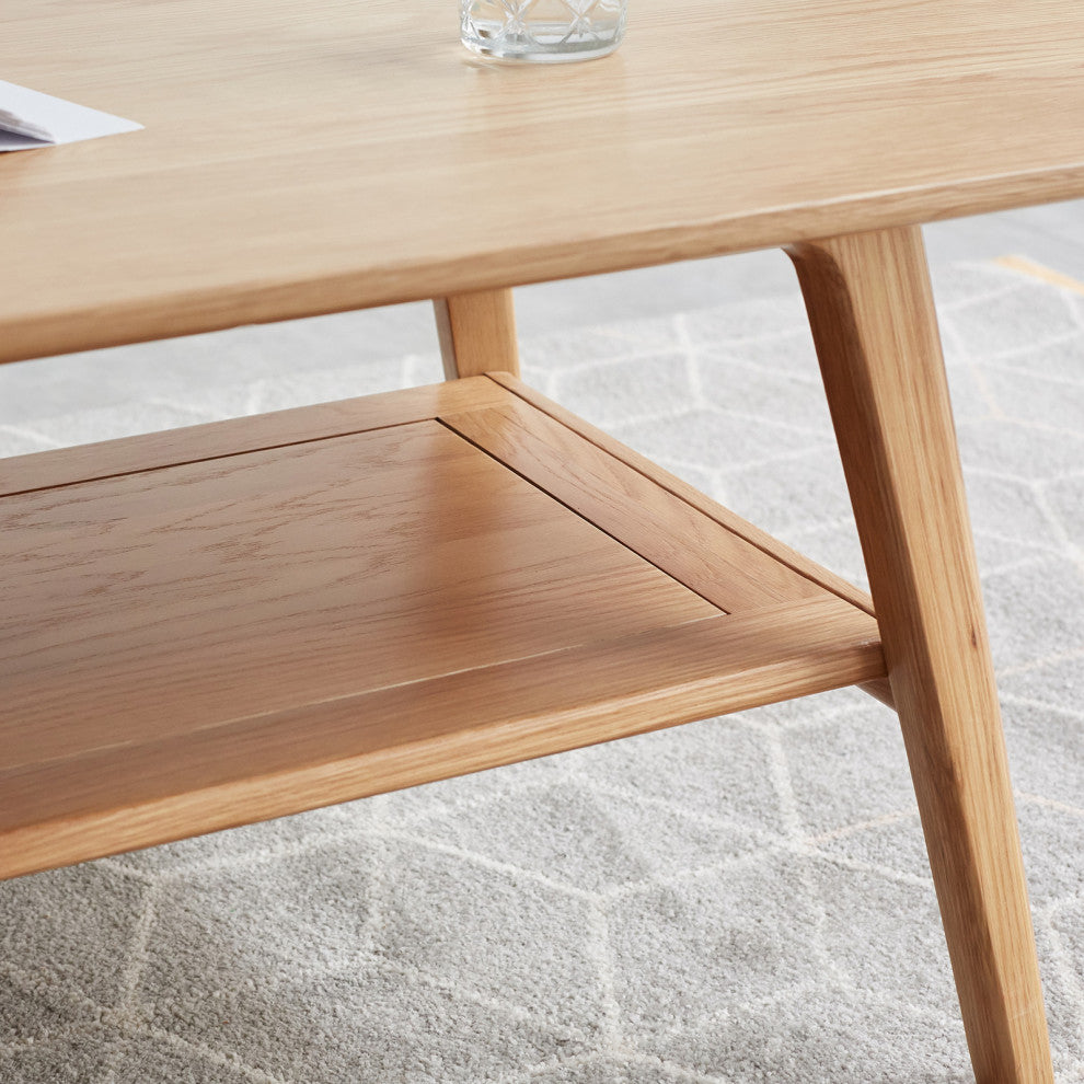 Gewnee Center table Low Table 100% solid wood Top plate Desk Coffee table