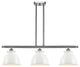 Innovations 516-3I-SN-M14-W Adirondack 3 Light Island Light Brushed Satin Nickel