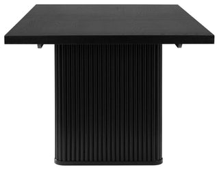 Catherine 7-piece Double Pedestal Dining Table Set Charcoal Grey and Black