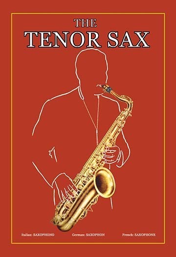 The Tenor Sax- Gallery Wrapped Canvas Art 28" x 42"
