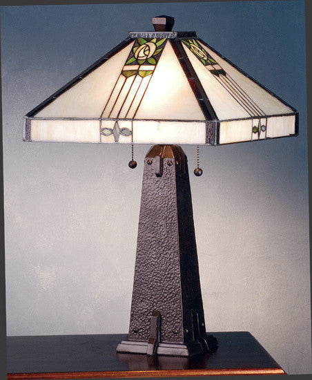 Meyda Lighting 70967 23"H Pasadena Rose Table Lamp