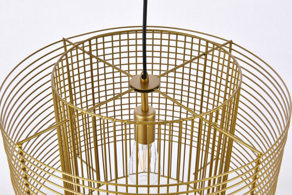 Delvin 1-Light Brass Pendant