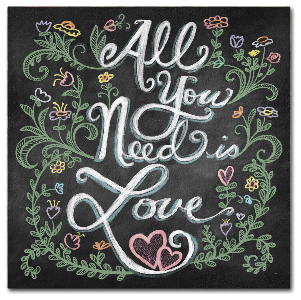 Elizabeth Caldwell 'All You Need is Love' Canvas Art, 35x35