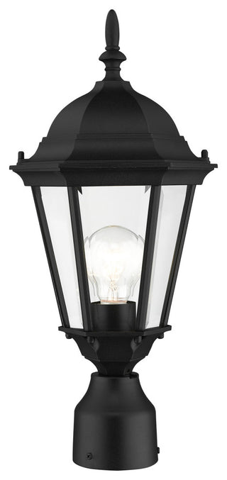 Textured Black Traditional, Historical, Outdoor Post Top Lantern