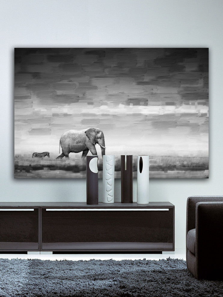 "Elephant" Fine Art Canvas Print, 18"x12"