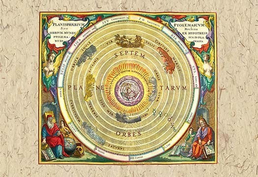 The Ptolemaic Understanding of the Universe- Canvas Poster 20" x 30"