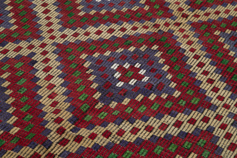 Rug N Carpet - Handmade Oriental 5' 10'' x 12' 4'' Contemporary Wool Kilim Rug