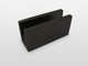 78"x38"x35" Frameless 90 Degree Shower Enclosure Glass Hinge, Matte Black