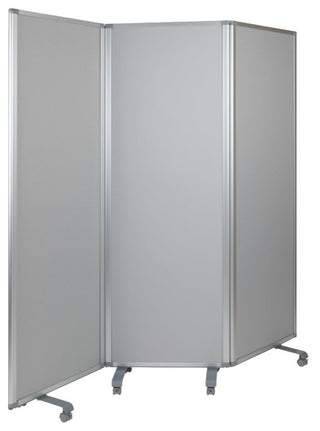 72"H x 24"W Double Sided Mobile Magnetic Whiteboard-3 sections included