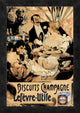 "Biscuits Champagne" Framed Canvas Giclee, 14"x20"