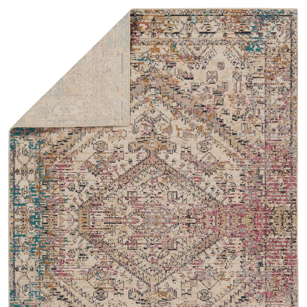 Vibe Armeria Outdoor Medallion Multicolor/Ivory Runner 2'6"X8'