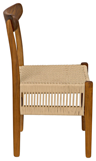 Shagira Chair, Teak With Woven Rope