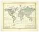 "Alexander von Humboldt's System Der Isotherm-Kurven, 1849" Paper Art, 18"x15"