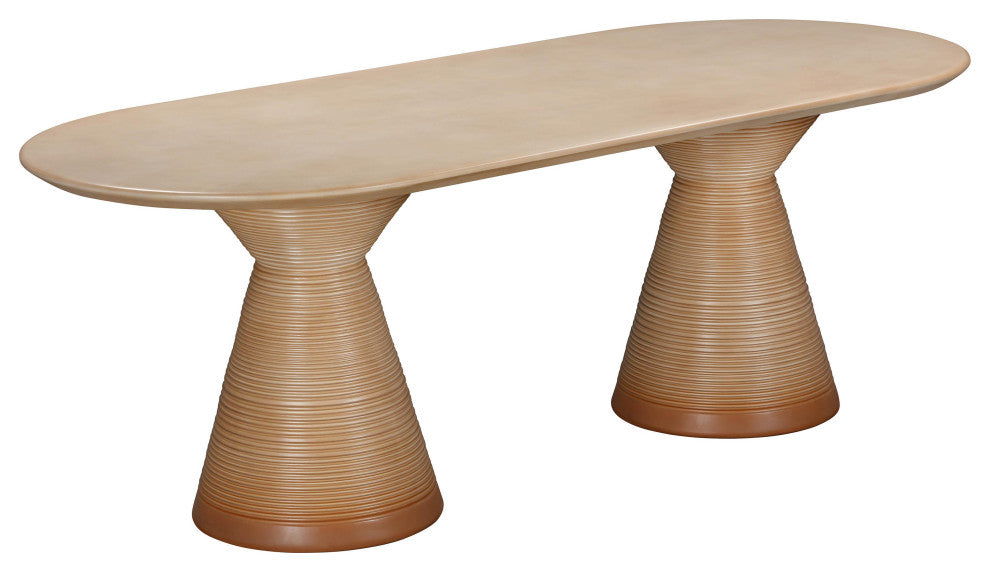 Fassa Terracotta Oval Indoor/Outdoor Dining Table